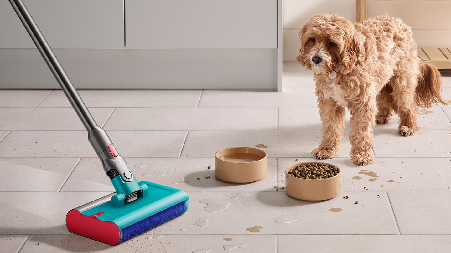 Dyson V15s Detect Submarine Vacuum Cleaner, Yellow/Nickel