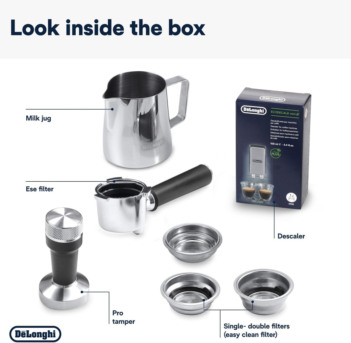 Delonghi Dedica Arte Espresso Machine , 1350 Watt, Metal - EC885 GY