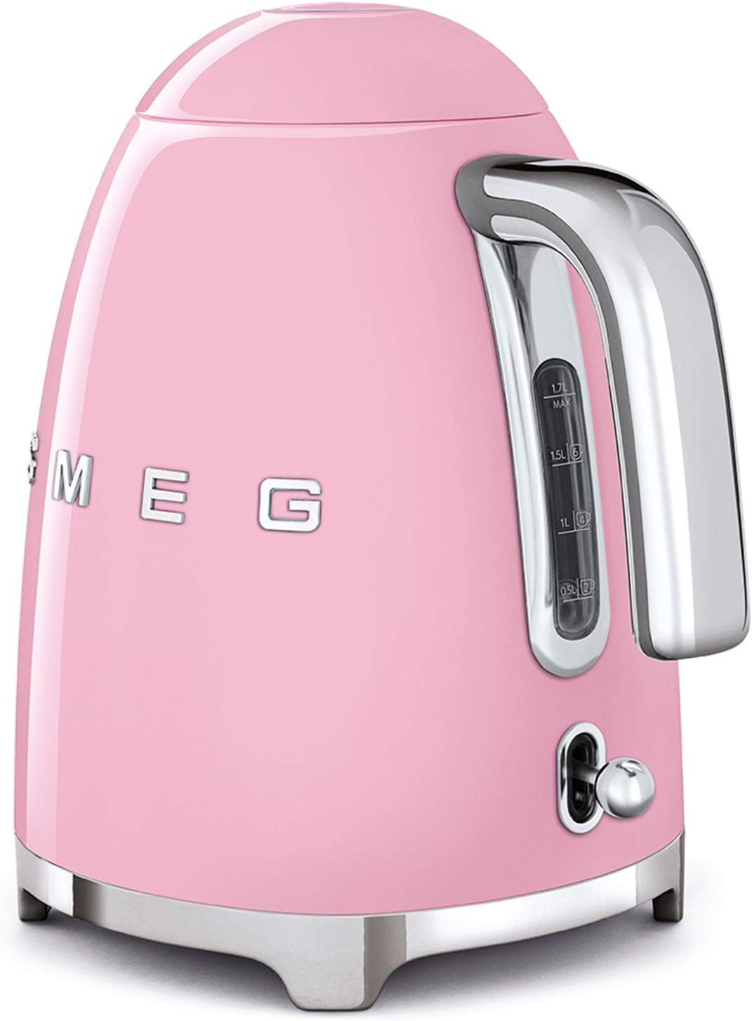 Smeg | Retro Iconic 50s 1.7 L Kettle / 7 Cups | 2400 Watts | Pink