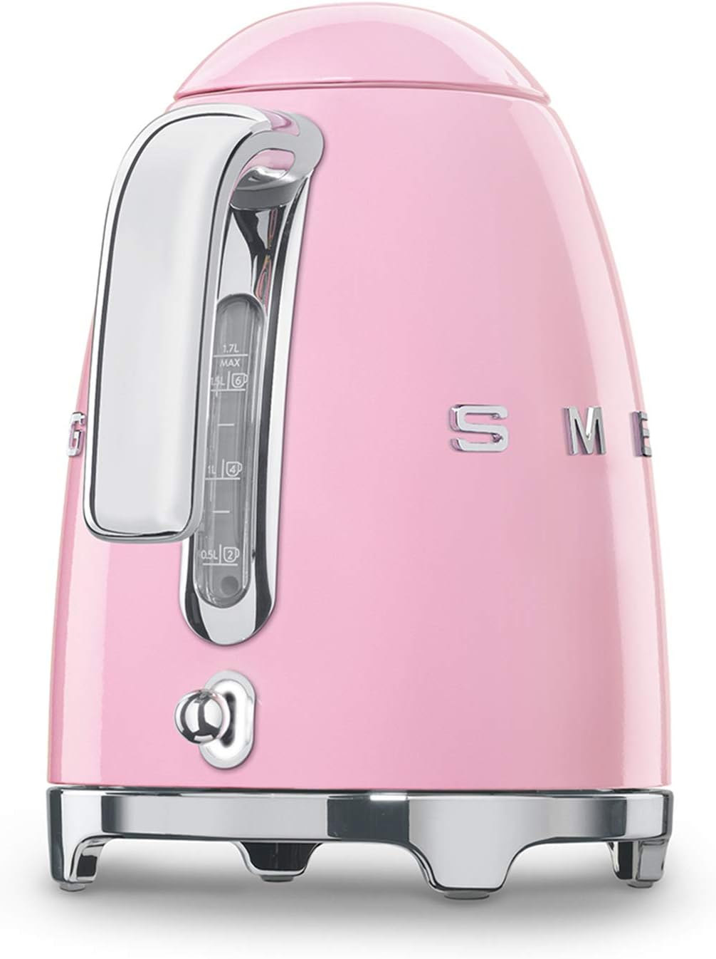 Smeg | Retro Iconic 50s 1.7 L Kettle / 7 Cups | 2400 Watts | Pink