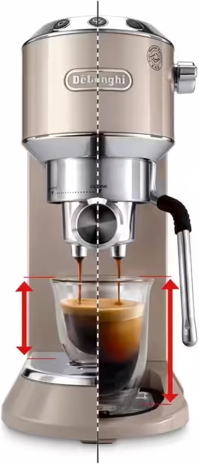 Delonghi Dedica Arte Espresso Machine , 1350 Watt, Metal - EC885 BG