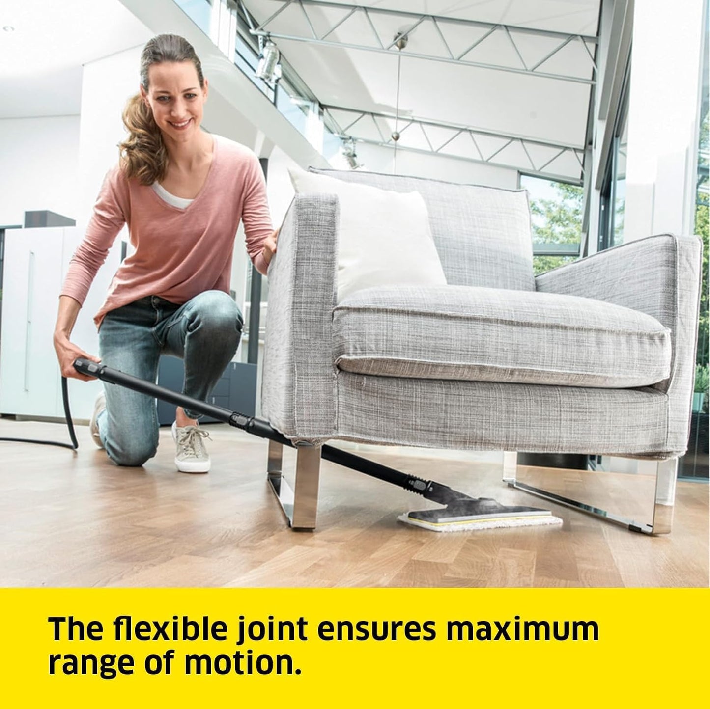 Karcher SC3 Steam Cleaner, 1900W, Powerful High-Pressure Home Cleaner, Multipurpose, Versatile Accessories, Ideal for Kitchen & Bathroom Use, White