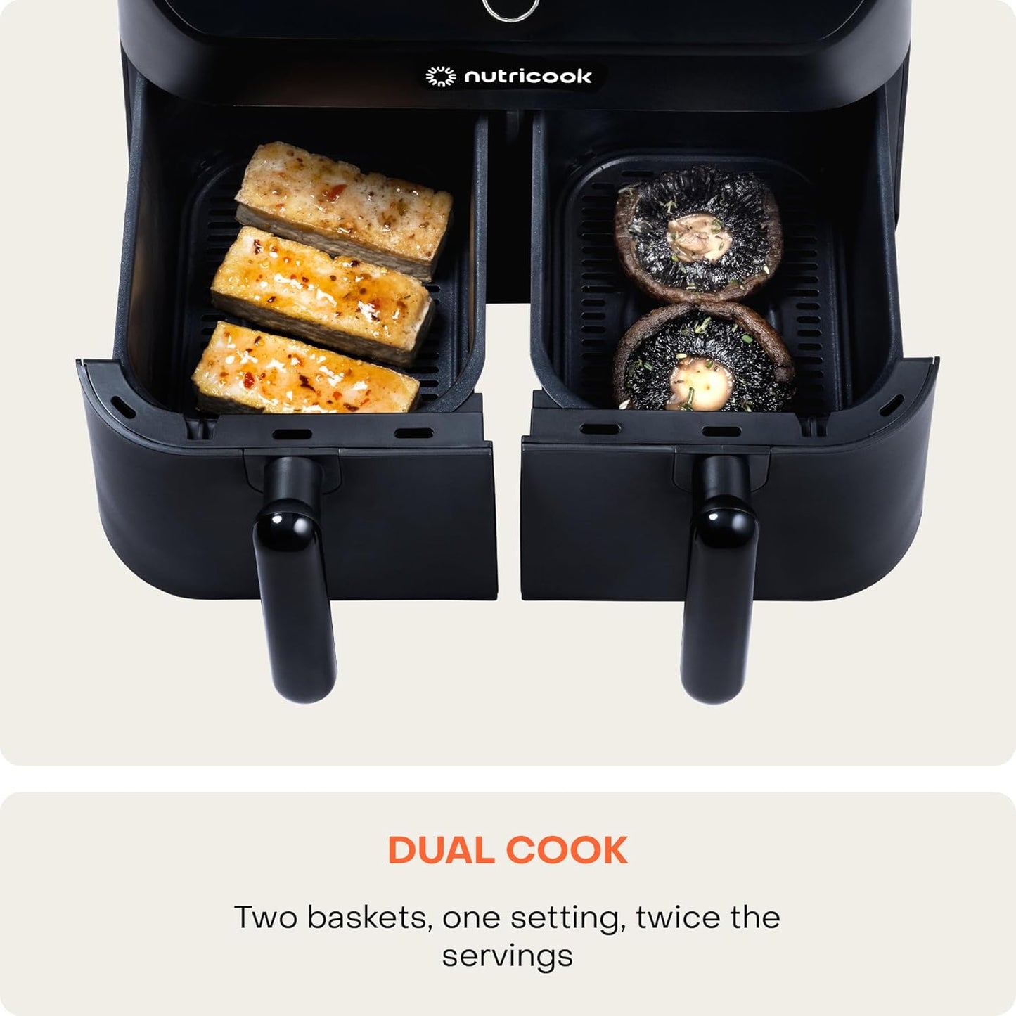 Nutricook Duo 2 Air Fryer, 8.5 Liters, 2400 Watt, Black- AFD185