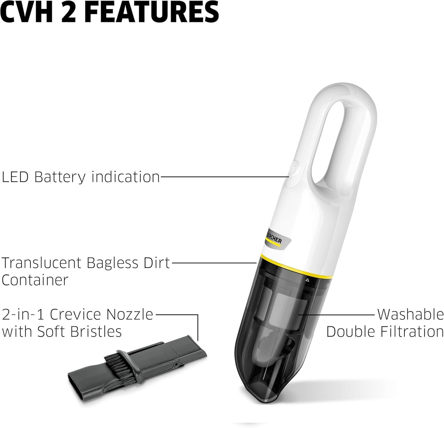 Karcher CVH 2 cordless handheld vacuum cleaner
