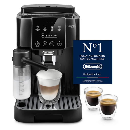 De'Longhi Fully Automatic Coffee Machine MAGNIFICA START Bean to Cup Espresso Machine, 6+ Functions for Espresso, Americano, Cappuccino, Latte, Macchiato & More Recipes ECAM220.60.B