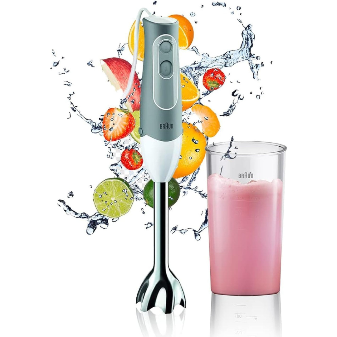 Braun MultiQuick 5 Multifunction Hand Blender, 600ml, 600 Watt, White - MQ 500