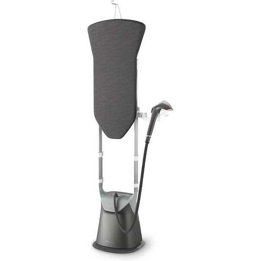 Philips Standing Garment Steamer - Steam Flow of 90 Grams per minute - 2400W - Water tank capacity 2.0 Litre - 50/60Hz - All-in-One 8000 Series GC628/86