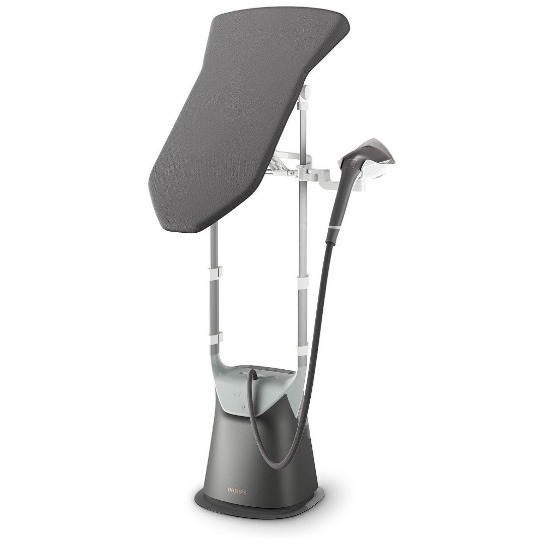 Philips Standing Garment Steamer - Steam Flow of 90 Grams per minute - 2400W - Water tank capacity 2.0 Litre - 50/60Hz - All-in-One 8000 Series GC628/86