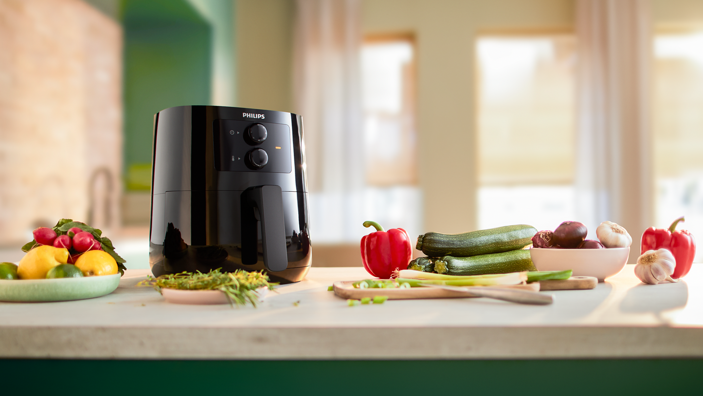 Philips Air Fryer, 1400 Watt, 4.1 Liters, Black - HD9200