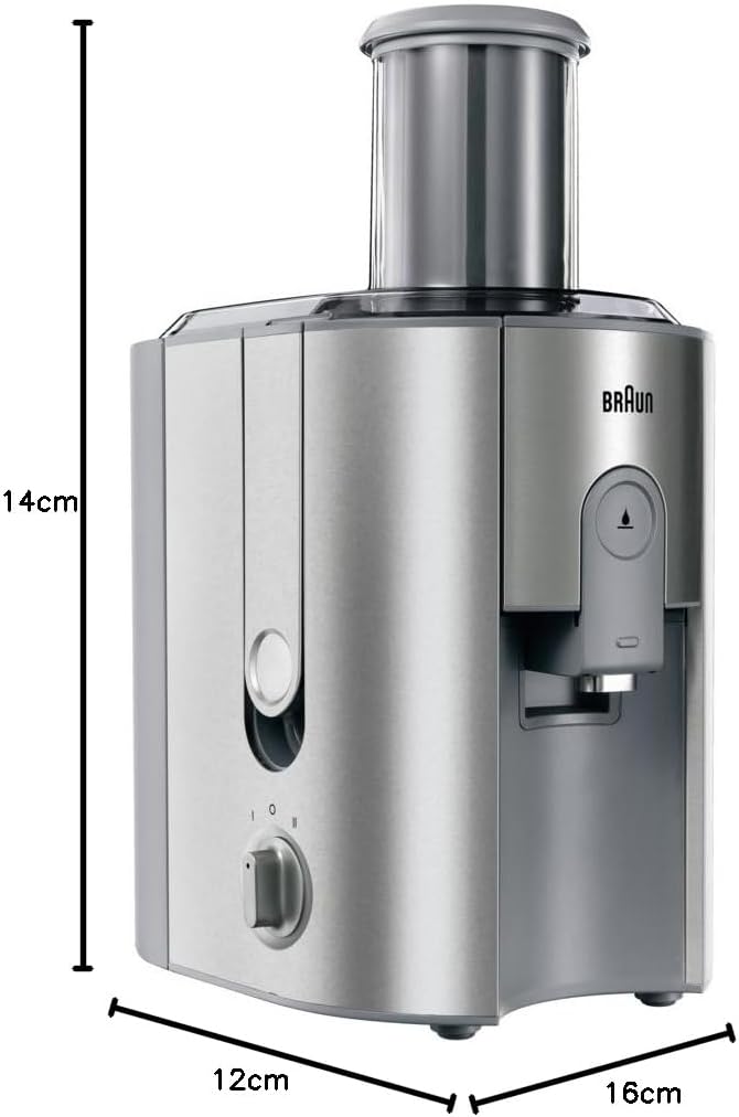 Braun MultiQuick 7 Juice Extractor, 1000 Watt, Stainless Steel - J700