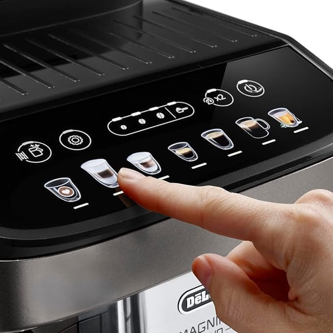 De'Longhi Magnifica Evo Fully Automatic Bean To Cup Coffee Machine With In Built Grinder,Soft Touch Button Cappuccino,LatteMacchiato,Espresso Coffee Maker Italian Design,ECAM290.81.TB