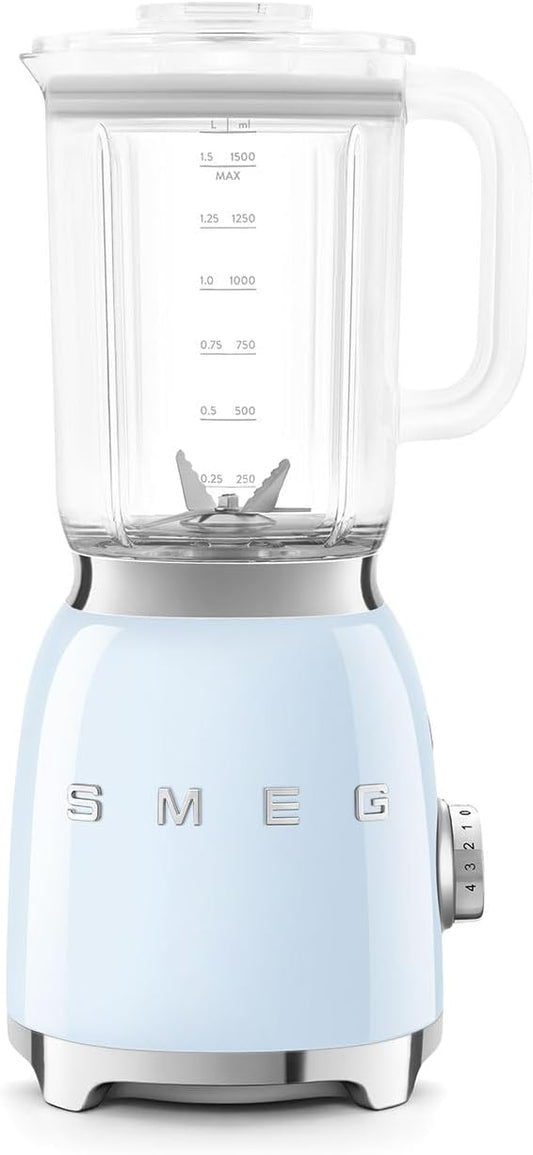 Smeg Retro Style Jug Blender 1.5 Litre – 800W – Pastel Blue