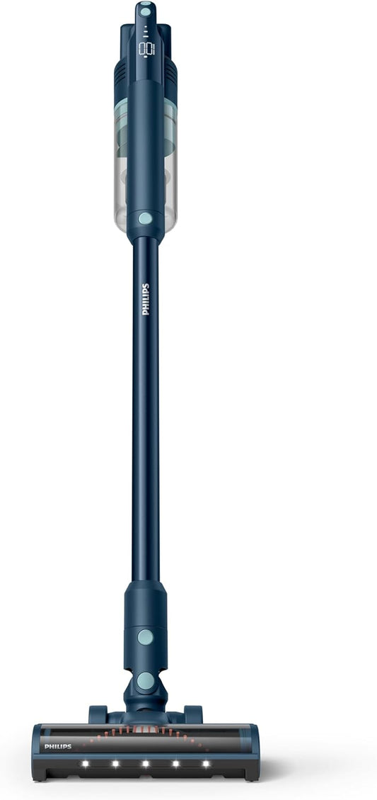 Philips Cordless Vacuum Stick 5000 Series - Digital Motor, PowerCyclone 10, 60 min Runtime, LED Nozzle, Aqua Module, Sage - XC5041/61