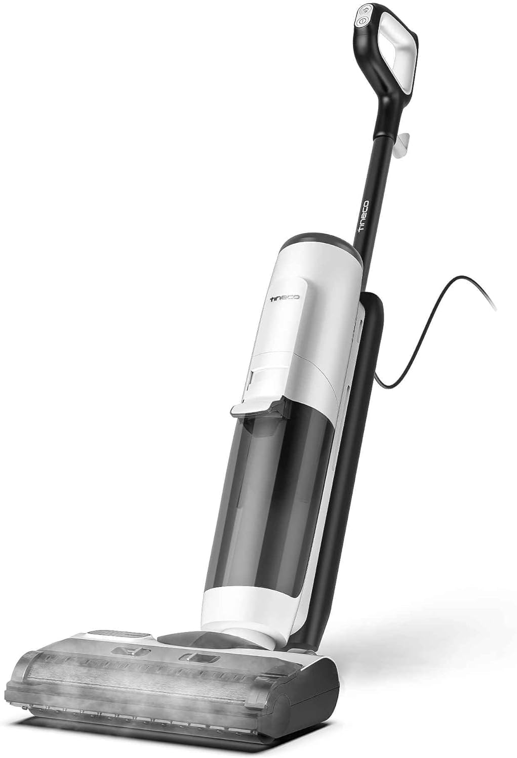 Floor One S5 Steam Wet and Dry Corded Vacuum Cleaner and Steam Mop, suction with iLoop Smart Sensor Technology and screen, Streak-Free and Self-Cleaning Dual Tank Feature 0.7 L 1500 W SW101000UK White