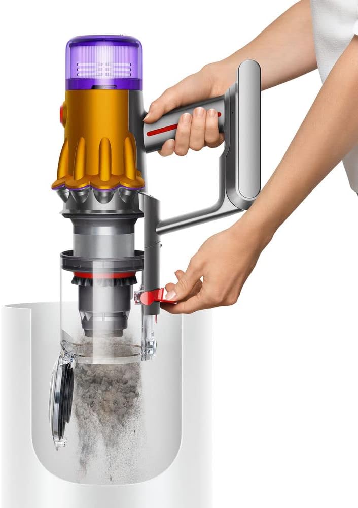 Dyson V12 Detect Slim Absolute Cordless Vacuum Cleaner, 350W, 3.5HRS Charge Time - Yellow/Nick