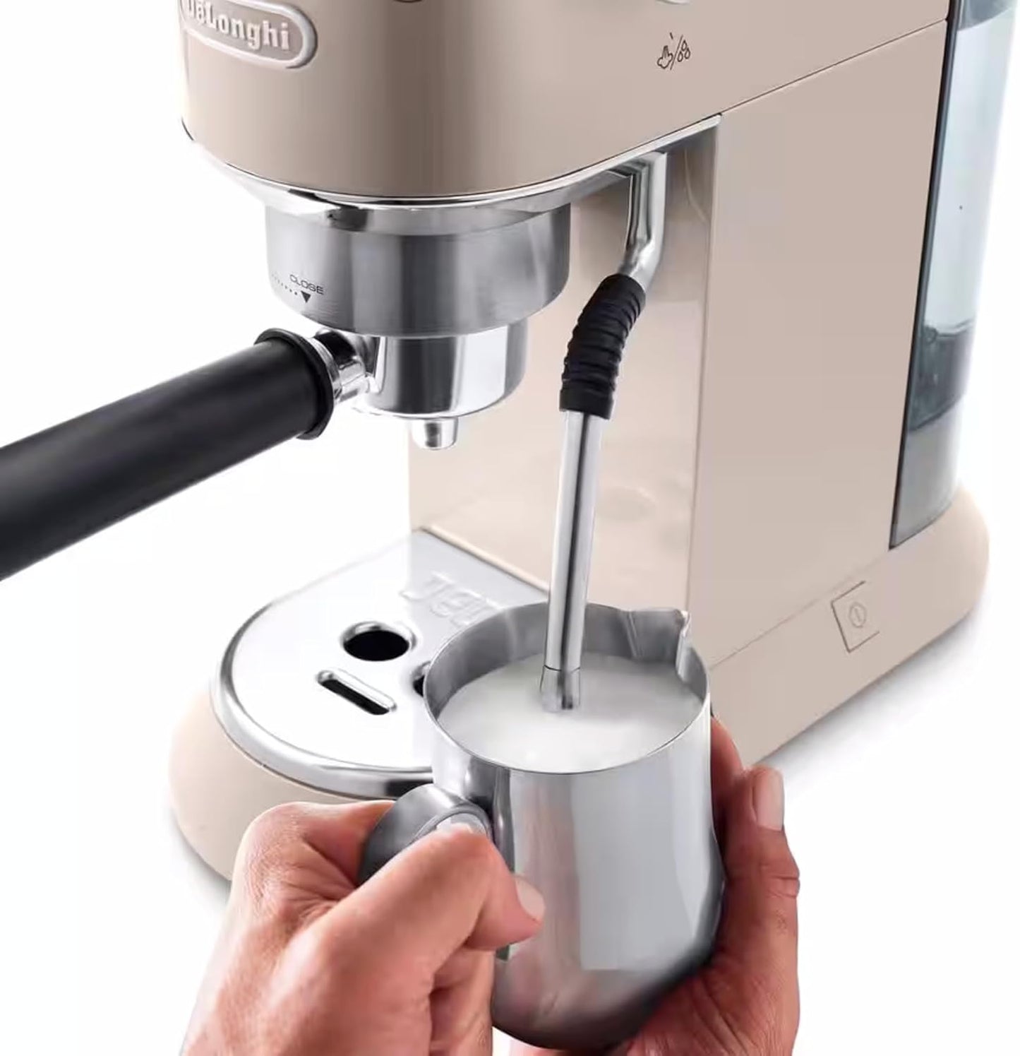 Delonghi Dedica Arte Espresso Machine , 1350 Watt, Metal - EC885 BG