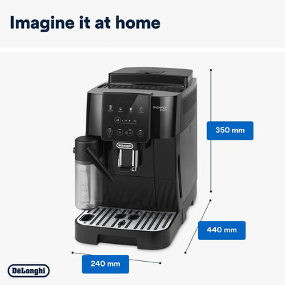 De'Longhi Fully Automatic Coffee Machine MAGNIFICA START Bean to Cup Espresso Machine, 6+ Functions for Espresso, Americano, Cappuccino, Latte, Macchiato & More Recipes ECAM220.60.B