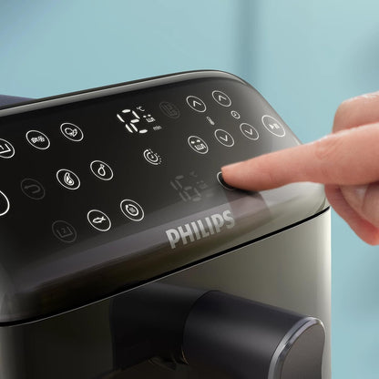 Philips Series 4000 Air Fryer with Twin Baskets – 2750 Watt – 10 Liter – RapidAir – Black – NA460/09