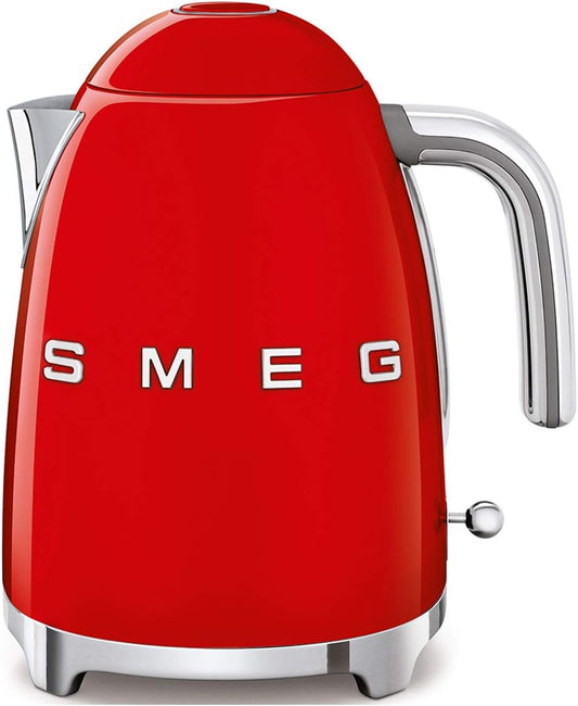 Smeg | Retro Iconic 50s 1.7 L Kettle / 7 Cups | 2400 Watts | Red