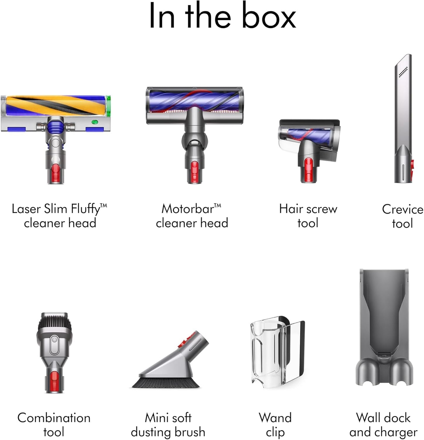 Dyson V12 Detect Slim Absolute Cordless Vacuum Cleaner, 350W, 3.5HRS Charge Time - Yellow/Nick