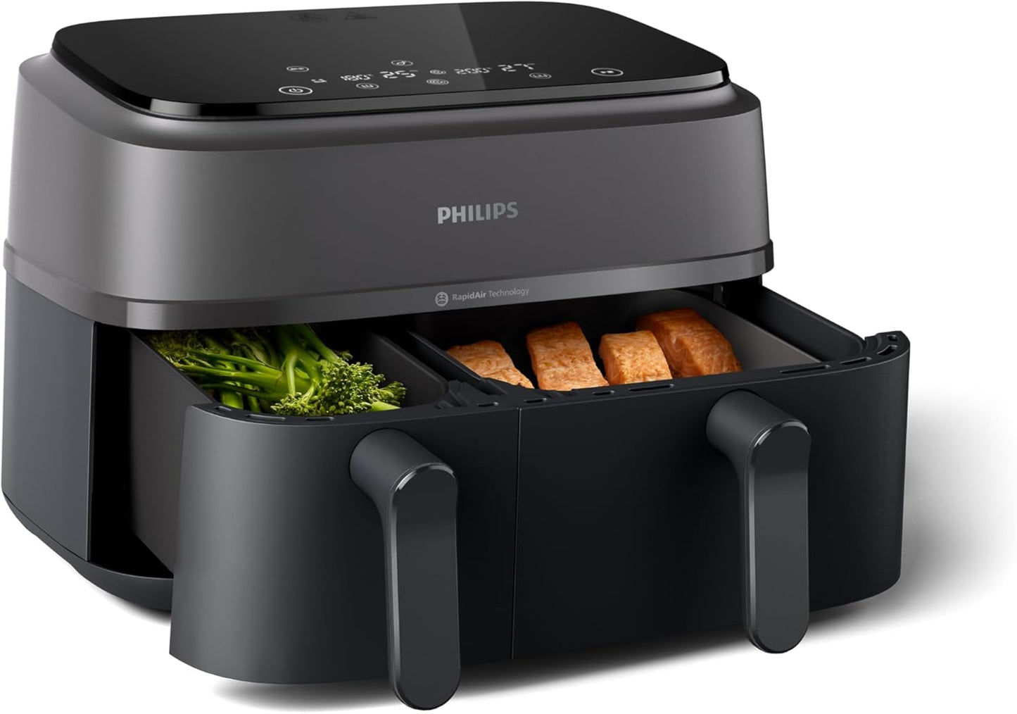 Philips 3000 Series Digital Air Fryer, 9 Liters, 2750 Watt, Black and Silver - ‎NA350