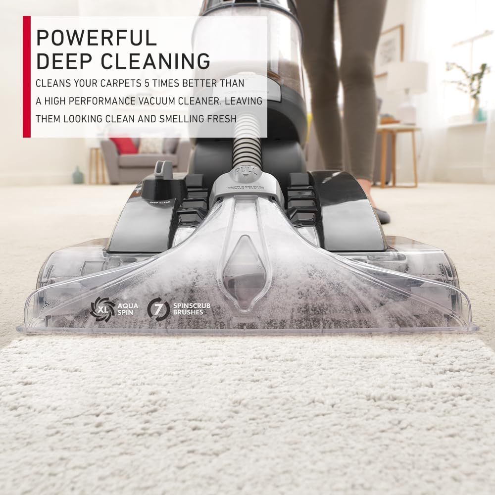 Hoover Platinum Power Max Carpet Washer & Hard Floor Cleaner, 3.5 L 1200 W CWKTH012 Black