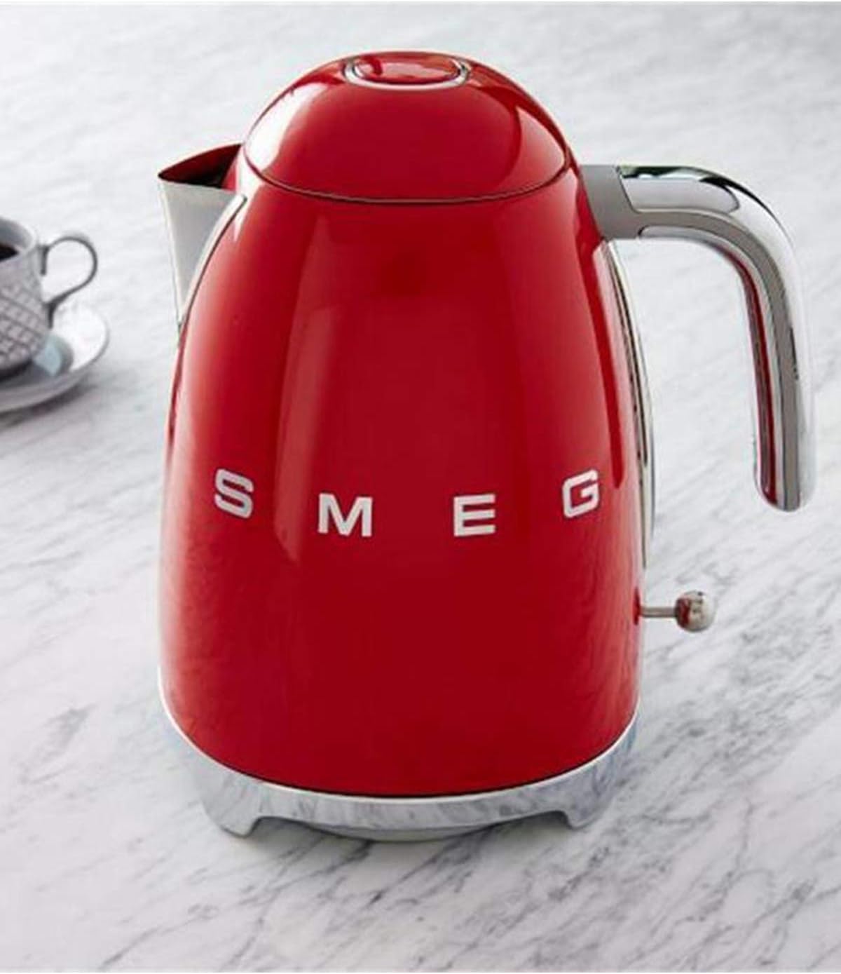 Smeg | Retro Iconic 50s 1.7 L Kettle / 7 Cups | 2400 Watts | Red