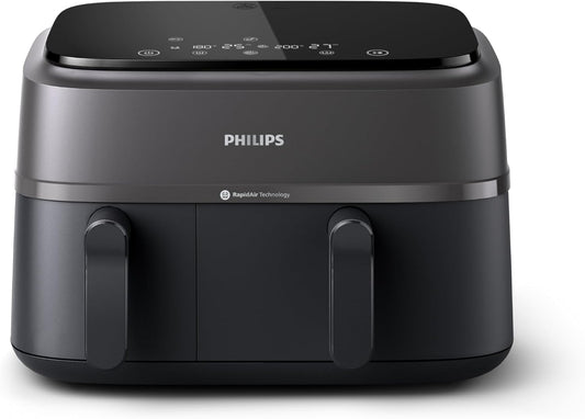 Philips 3000 Series Digital Air Fryer, 9 Liters, 2750 Watt, Black and Silver - ‎NA350