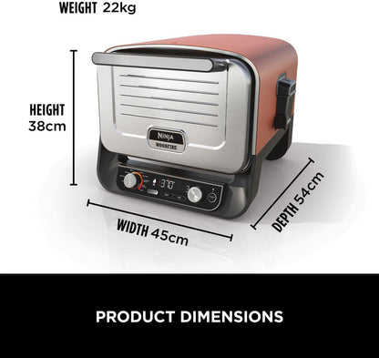 Ninja Woodfire 8-in-1 Electric Oven, Pizza Maker and BBQ Smoker Model: OO101ME