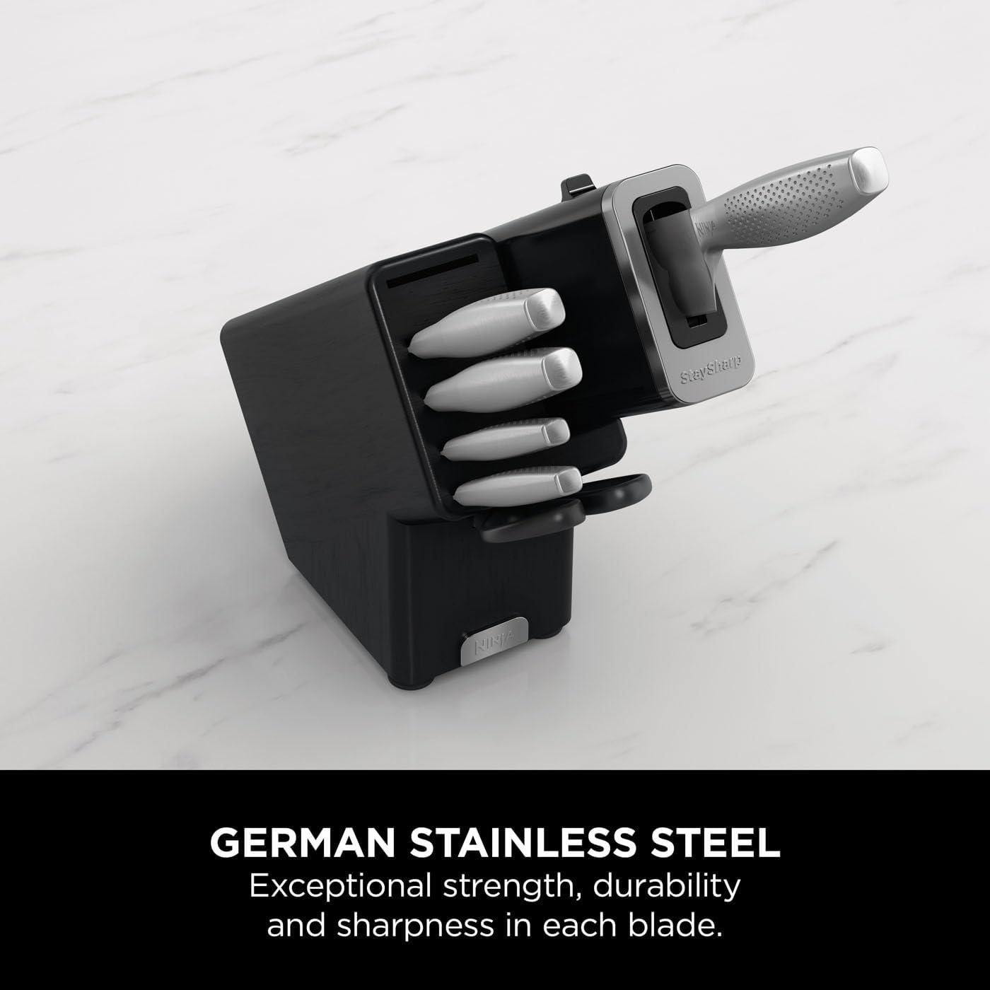 Ninja StaySharp Stainless 6-Piece Knife Set & Wood Block – K62006EUUK