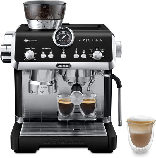 ماكينة قهوة يدوية ديلونجي لا سبيشاليستا، 2 لتر، 1550 وات، اسود - EC9555.BK