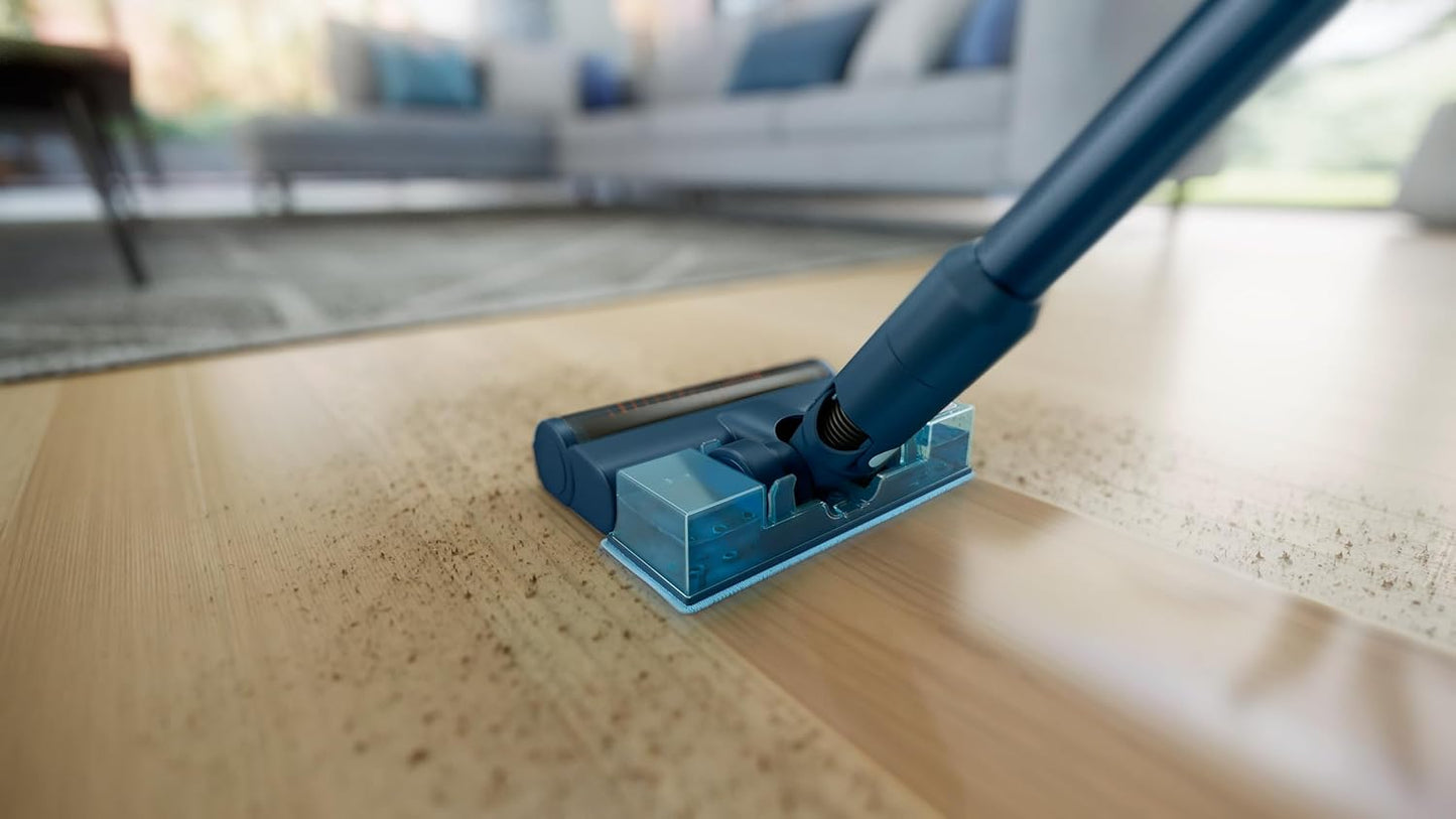 Philips Cordless Vacuum Stick 5000 Series - Digital Motor, PowerCyclone 10, 60 min Runtime, LED Nozzle, Aqua Module, Sage - XC5041/61