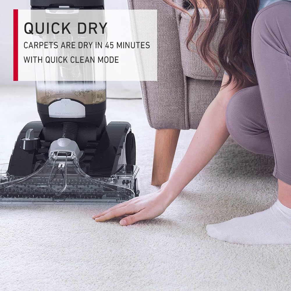 Hoover Platinum Power Max Carpet Washer & Hard Floor Cleaner, 3.5 L 1200 W CWKTH012 Black
