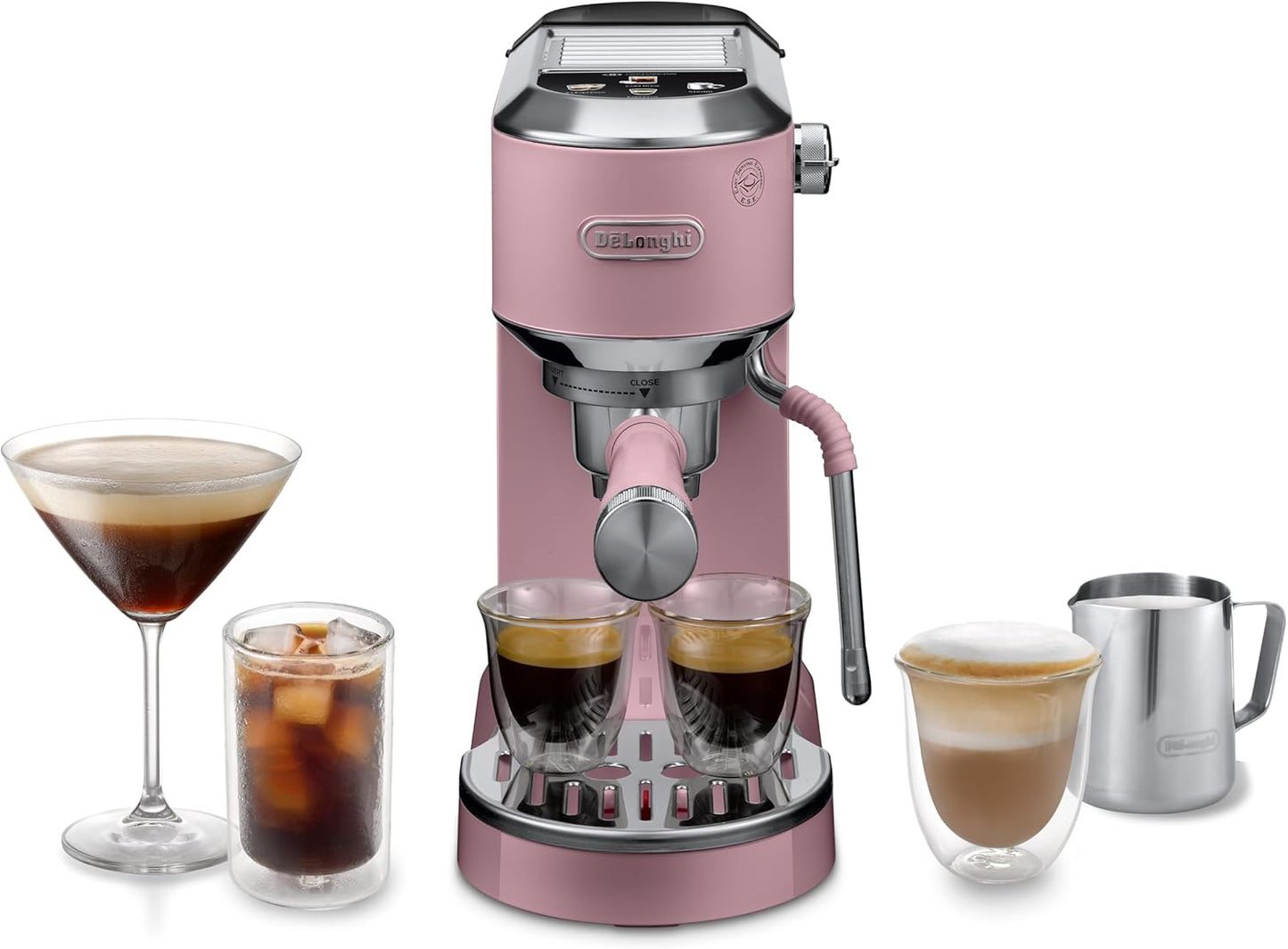 Delonghi Dedica Duo Espresso Coffee Maker - EC890 Pink
