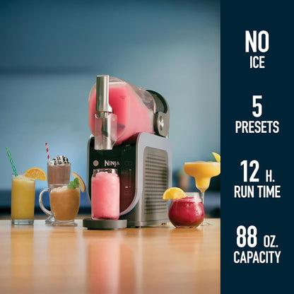 Ninja SLUSHi Professional Frozen Drink Maker with Rapid Chill Technology 5 Preset Programs, Frozen Margaritas, Frappés , Middle East Version 1.9 L 200 W FS301ME Black