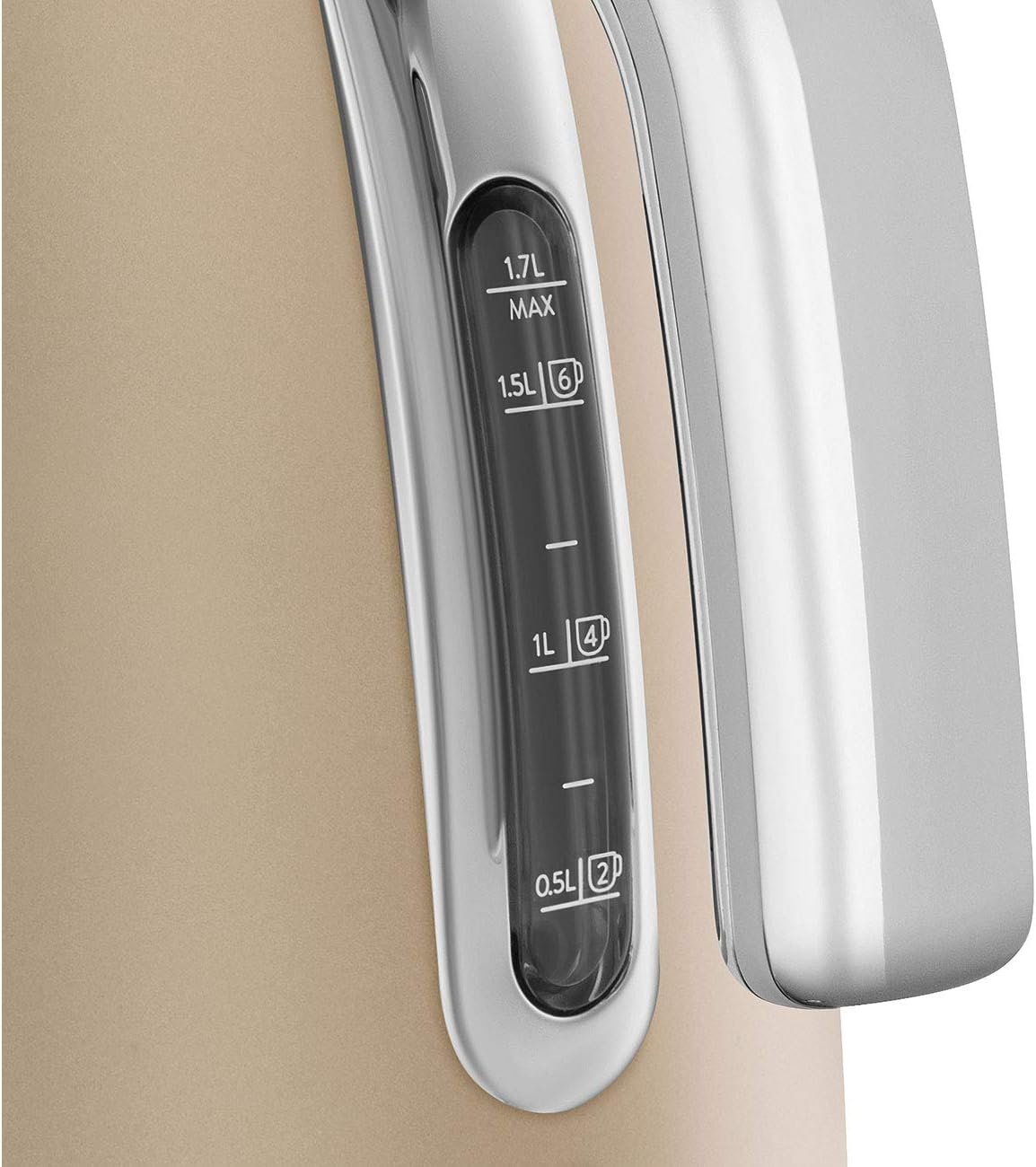 Smeg | Retro Iconic 50s 1.7 L Kettle / 7 Cups | 2400 Watts | Matte Gold