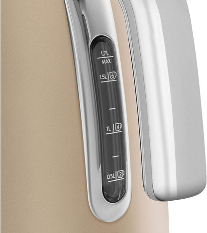 Smeg | Retro Iconic 50s 1.7 L Kettle / 7 Cups | 2400 Watts | Matte Gold