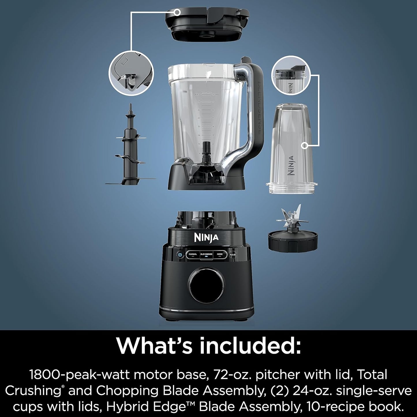 Ninja Detect Duo® Power Blender Pro + Single Serve TB301ME