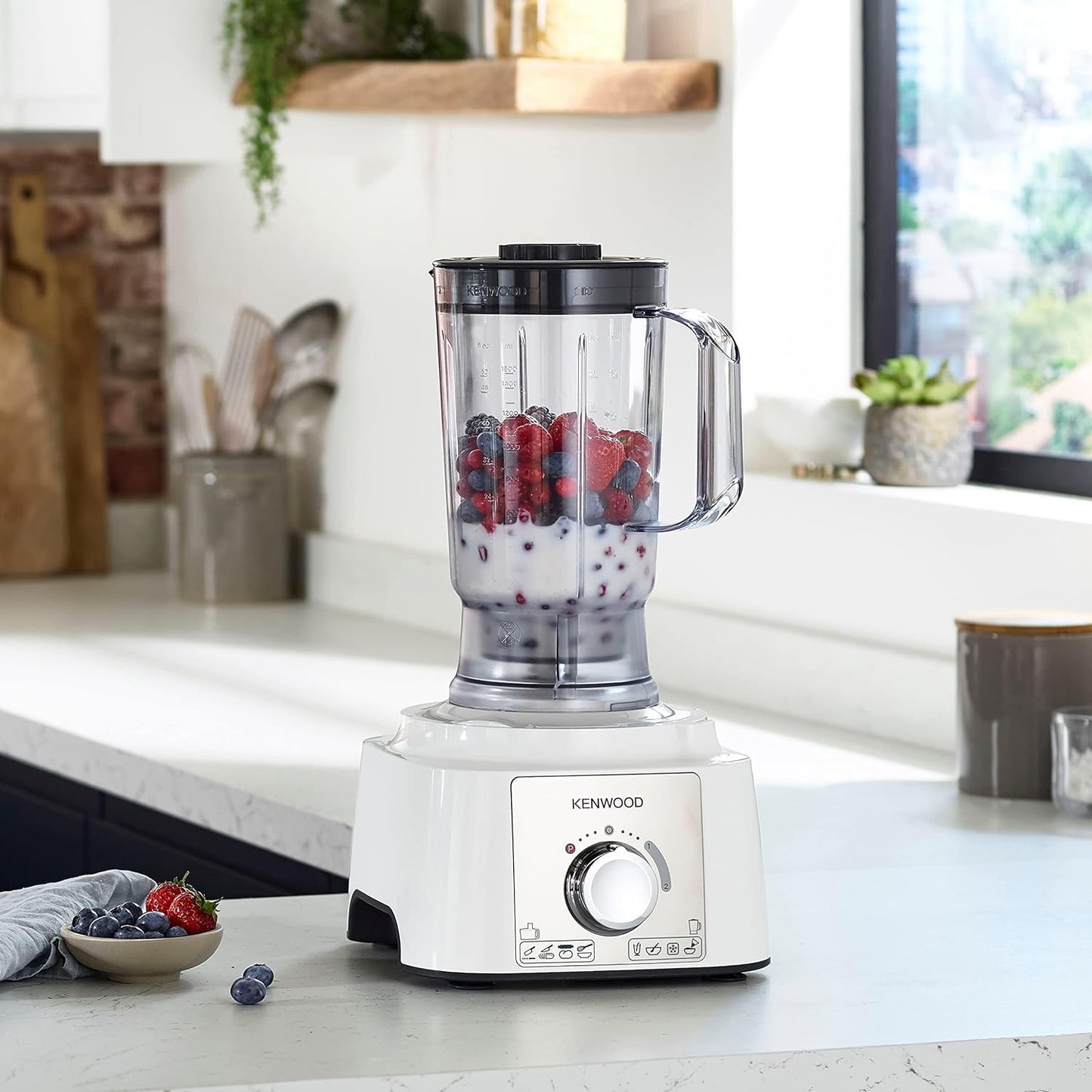Kenwood multipro express food processor, 1000 watt, multicolor - fdp65.750wh