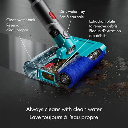 Dyson V15s Detect Submarine Vacuum Cleaner, Yellow/Nickel