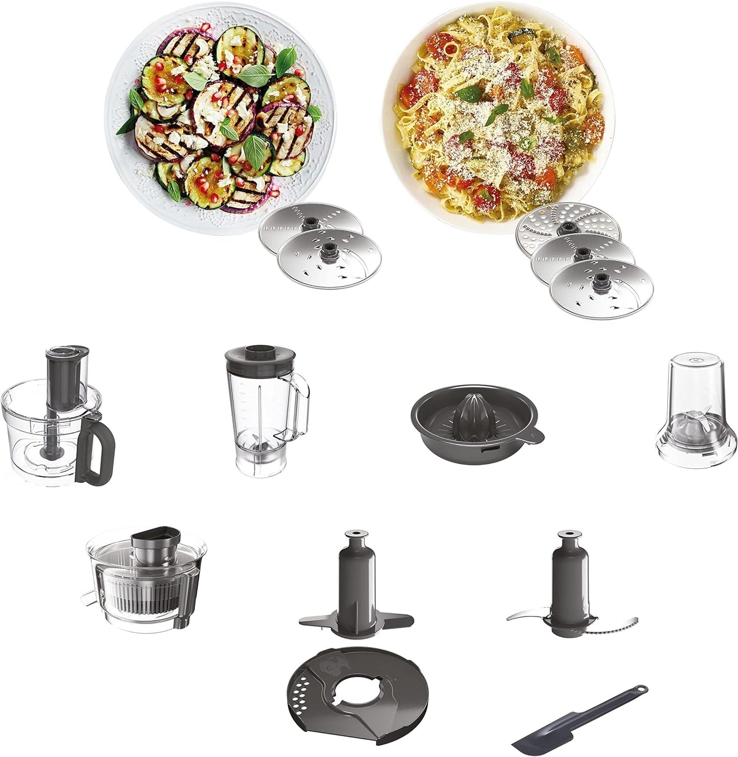 Kenwood multipro express food processor, 1000 watt, multicolor - fdp65.750wh