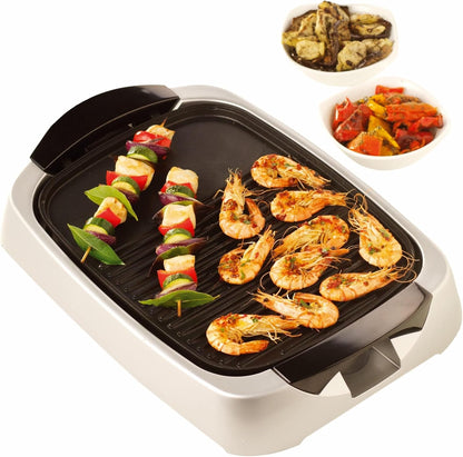 Kenwood Health Grill 2000 Watts With Glass Lid, Silver – HG266