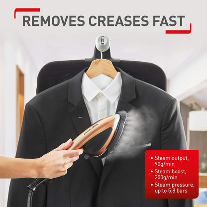 Tefal IXEO POWER Garment Steamer , 1.1 Liter , 2170 Watt , Black Gold - QT2020E0
