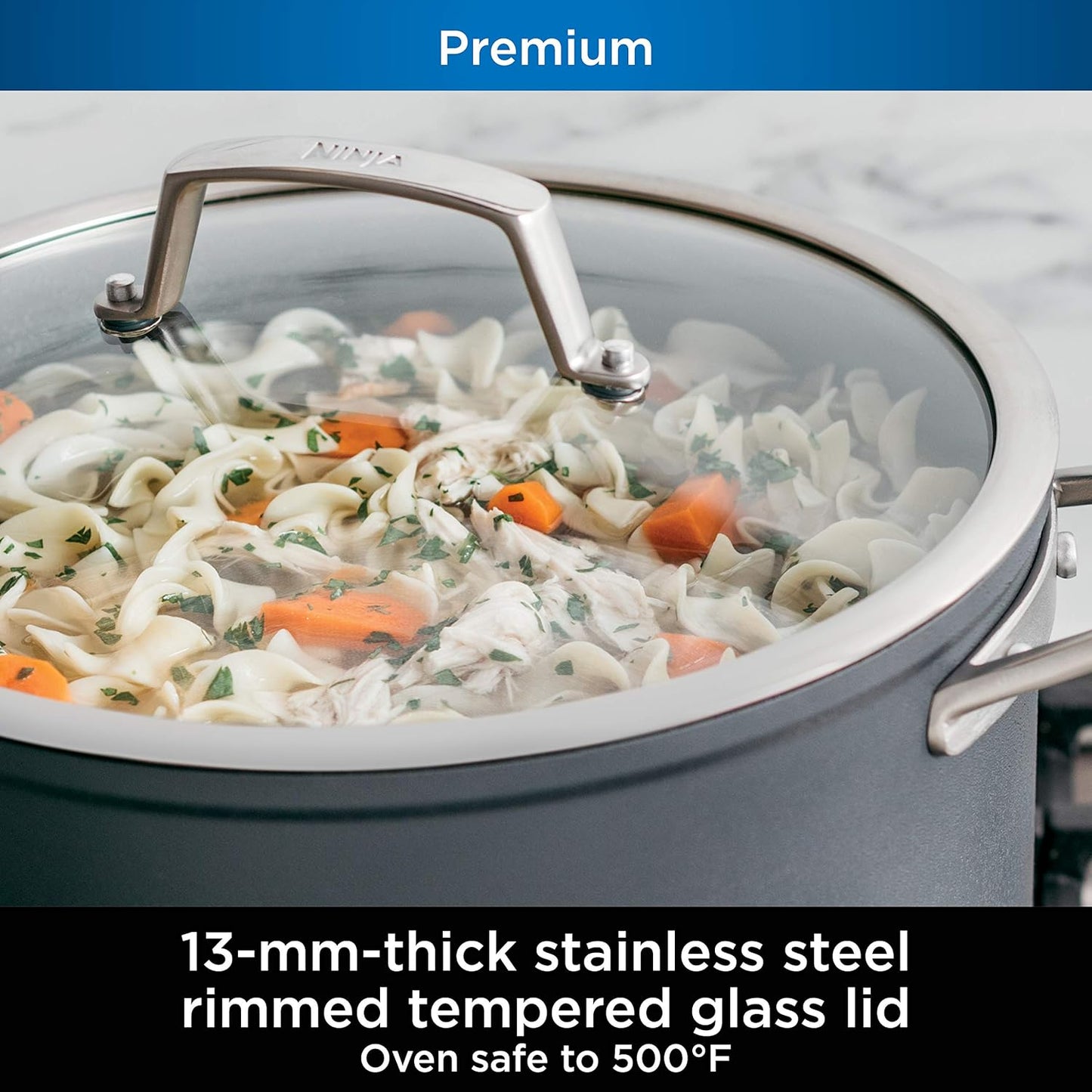 Ninja C33000 Foodi NeverStick Premium 3-Piece Cookware Set