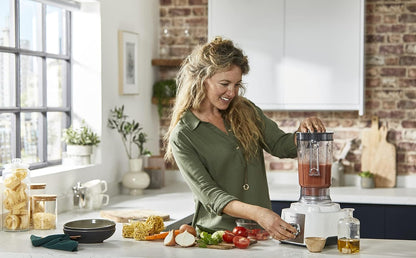 Kenwood multipro express food processor, 1000 watt, multicolor - fdp65.750wh
