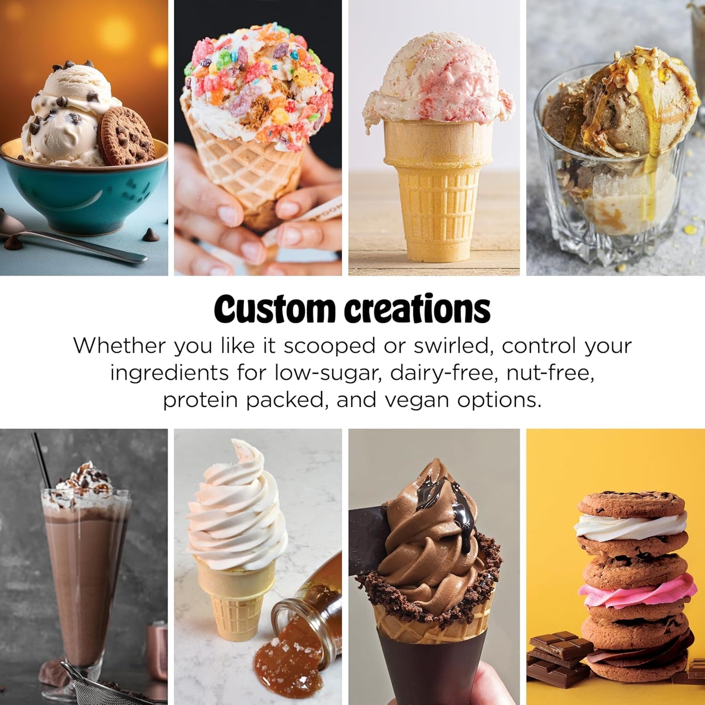 Ninja Swirl by CREAMi Soft Serve & Ice Cream Maker ninga NC701
