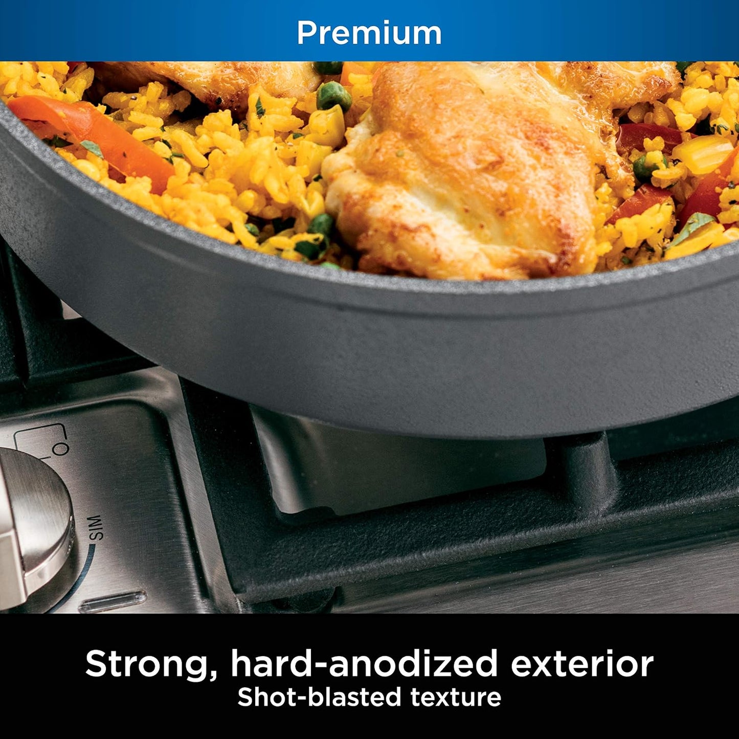 Ninja C33000 Foodi NeverStick Premium 3-Piece Cookware Set