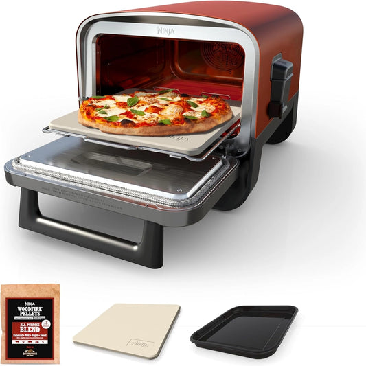 Ninja Woodfire 8-in-1 Electric Oven, Pizza Maker and BBQ Smoker Model: OO101ME