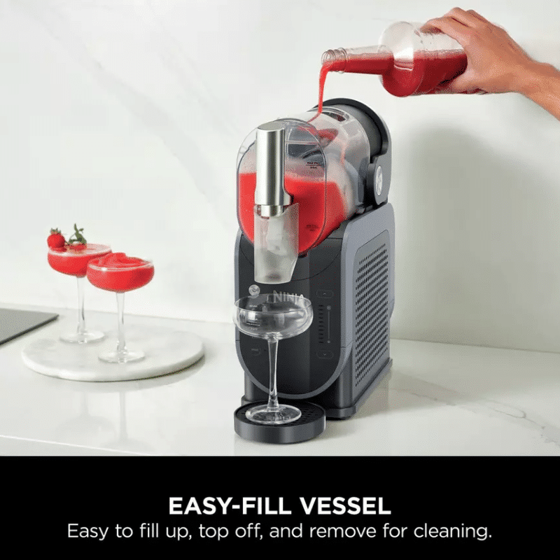 Ninja SLUSHi Professional Frozen Drink Maker with Rapid Chill Technology 5 Preset Programs, Frozen Margaritas, Frappés , Middle East Version 1.9 L 200 W FS301ME Black