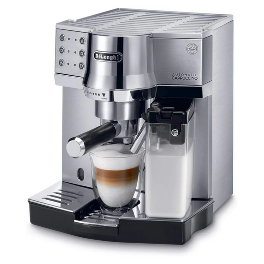 De'Longhi Pump Espresso and Cappuccino Coffee Machine - Silver EC 850.M